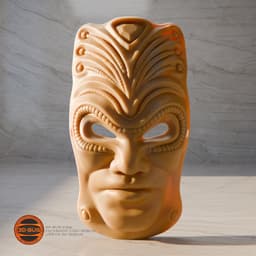 Decorative wall mask 3d model