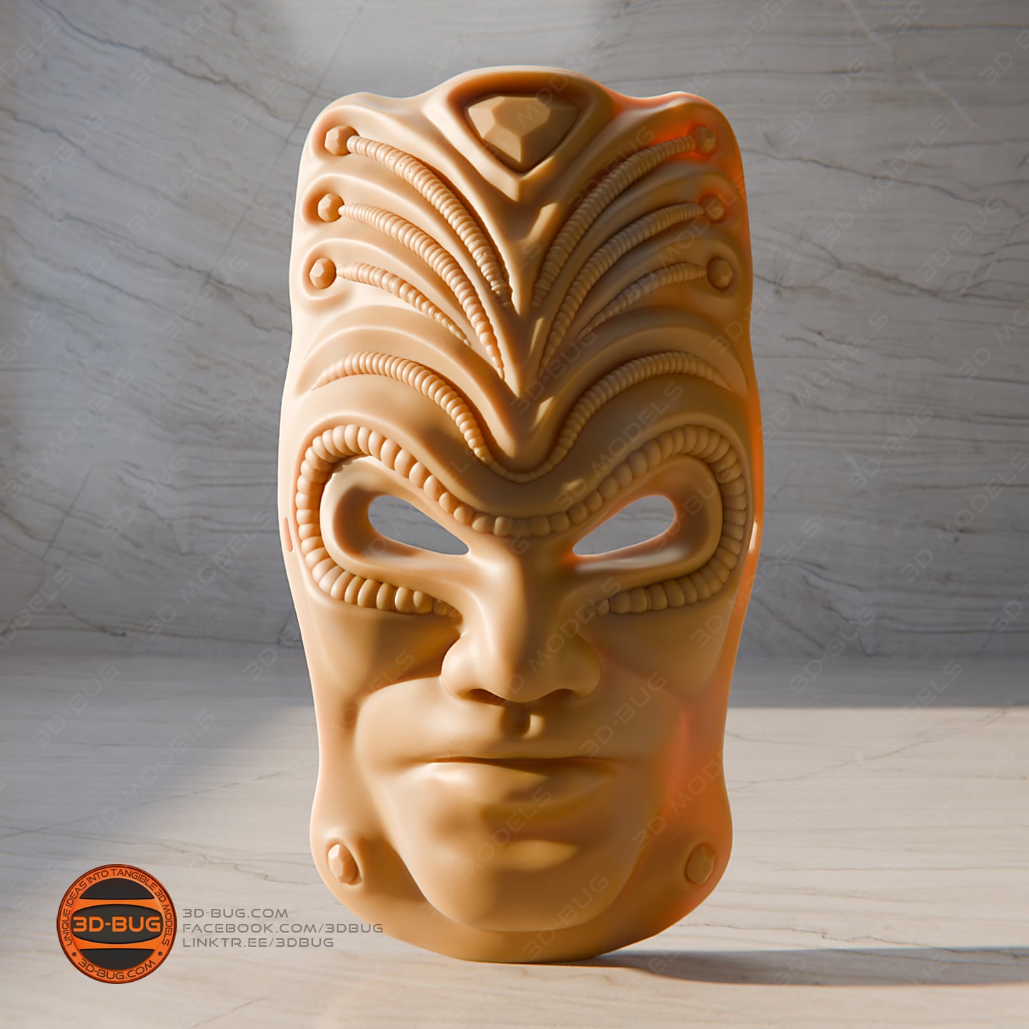 Decorative wall mask 3d model