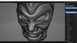 Decorative wall mask 3d model