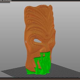 Decorative wall mask 3d model
