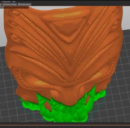 Decorative wall mask 3d model