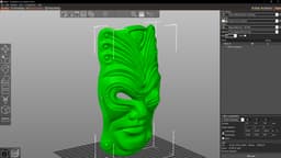 Decorative wall mask 3d model