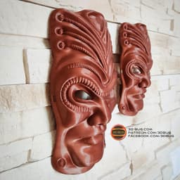 Decorative wall mask 3d model