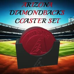 Arizona Diamondbacks Coaster Set (MLB) 3d model