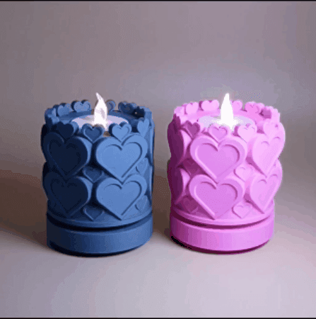 Fidget Spinner Valentine's Tealight 3d model