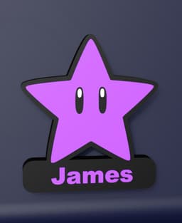 Super Mario Star - LED Strip compatible 3d model