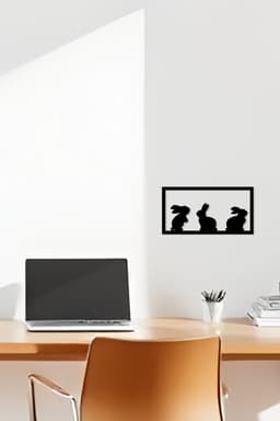 Rabbit Wall Art, Wall Decor, Home Decor 3d model