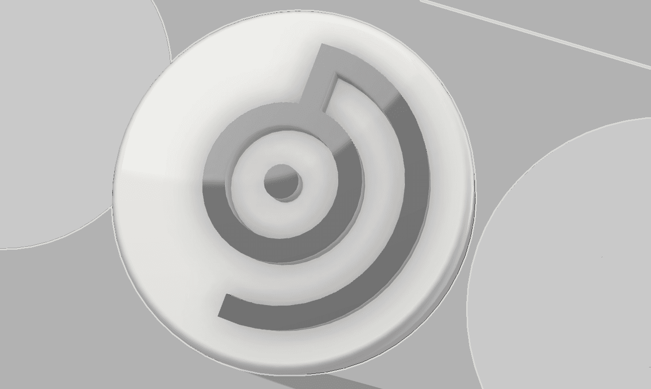 POKEMON UNOWN NON-MMU FRIDGE MAGNET “D” 3d model
