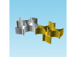 Shuriken 0039, nestable box (v2) 3d model