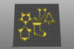 Christmas Shape Cutters 3d model