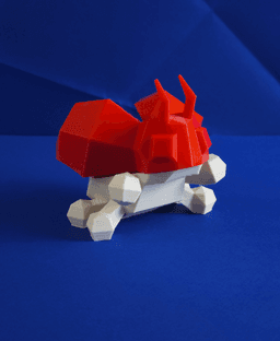 Ledyba Low Poly Pokemon 3d model