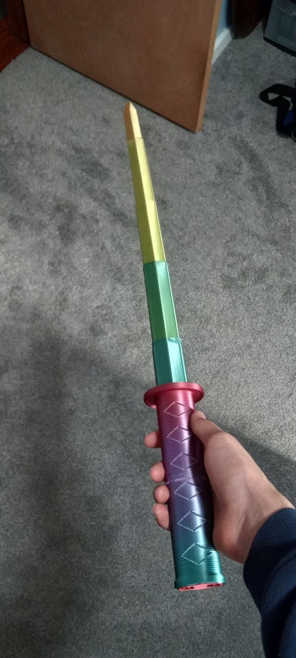 Even when I made the blades 0.9mm thick they still would slide out, so I had to melt the ends in a bit with a lighter