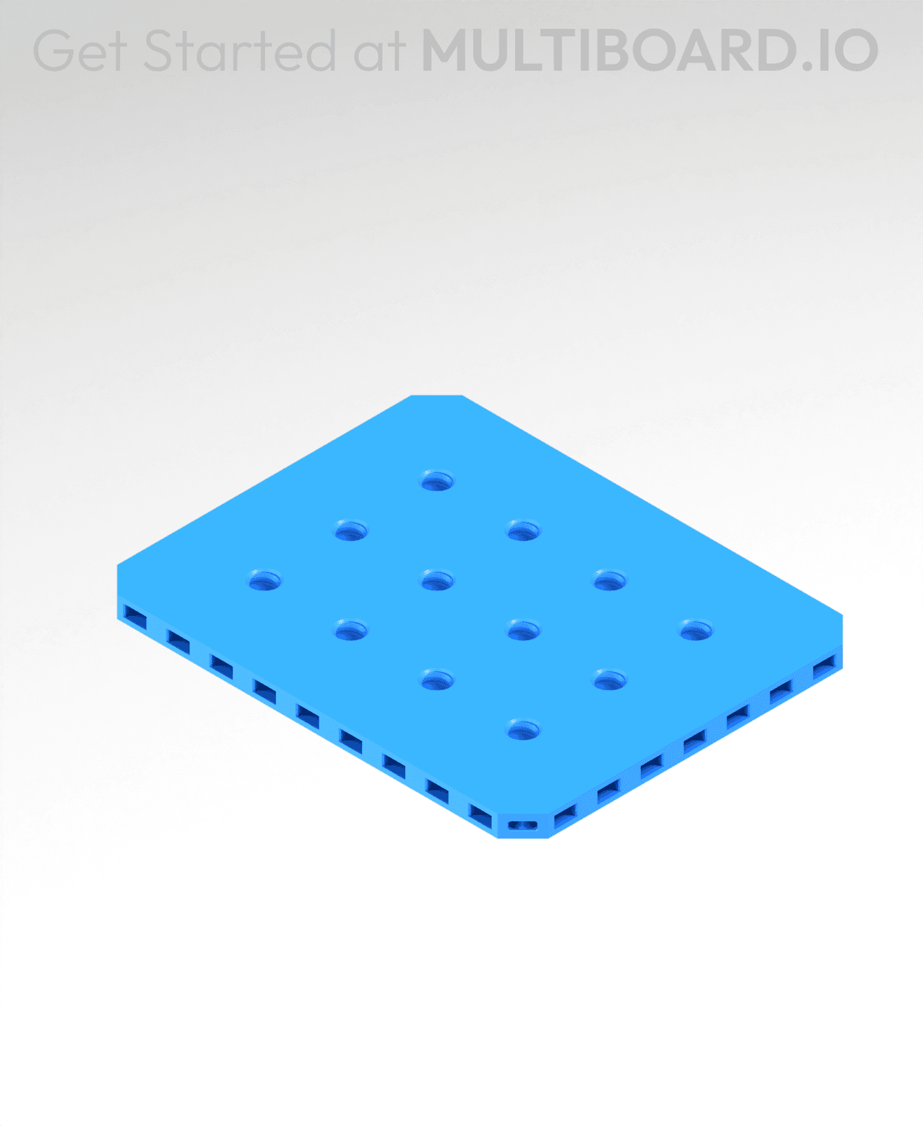 4x5 MU - Small Thread MU - MultiBoard Plate 3d model