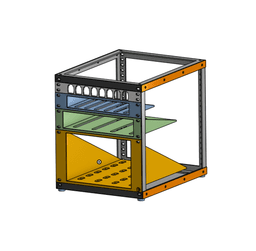 Mini server Rack 3d model