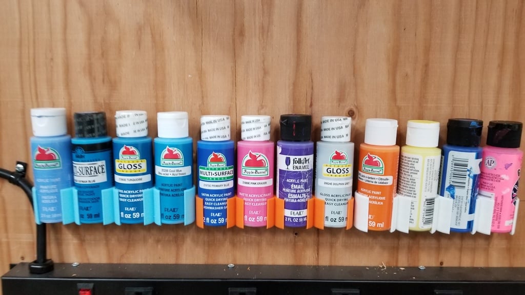 Acrylic paint holder 3d model