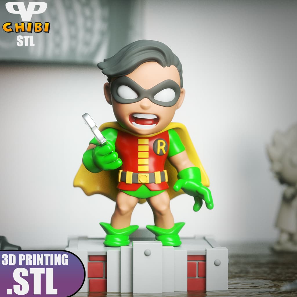 1960 Robin Chibi STL for 3D Printing ChibiSTL 3DXM 3d model
