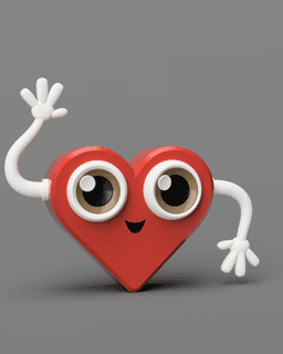 Happy Heart Box - Valentines Box 3d model
