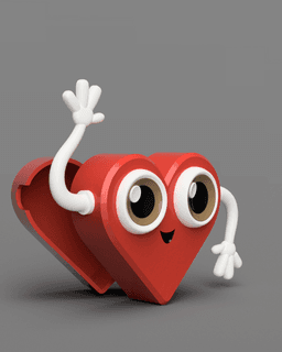 Happy Heart Box - Valentines Box 3d model