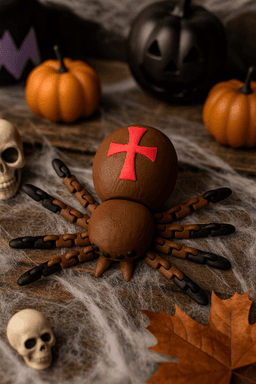 Articulated Spider Fidget Toy - Halloween Ideas 3d model