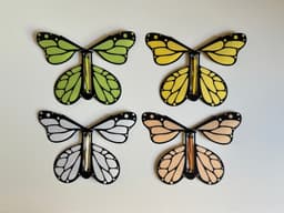 Monarch, flying butterfly. 3d model