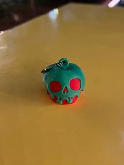 Poison Apple Keychain dangler 3d model
