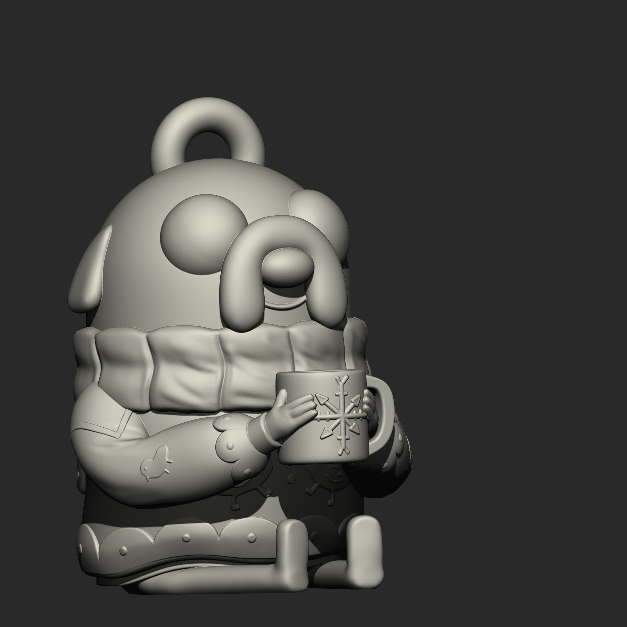 HANGING CHRISTMAS JAKE 3d model