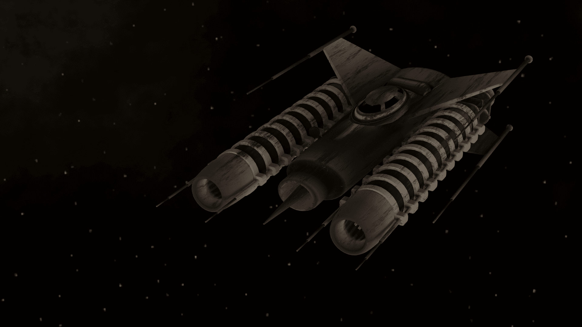X-503 FIGHTER SPACECRAFT, 3D PRINT 3d model