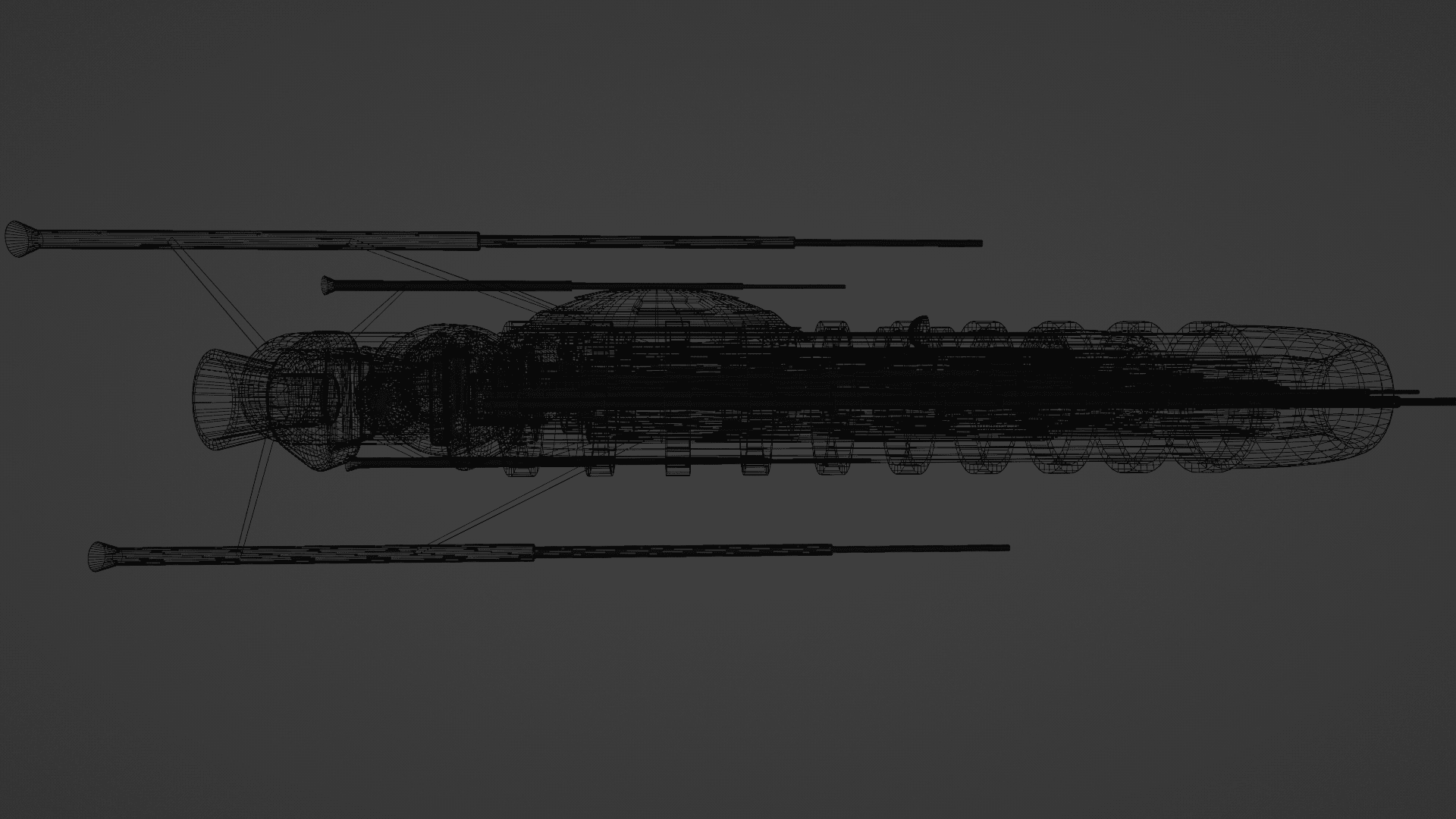 X-503 FIGHTER SPACECRAFT, 3D PRINT 3d model