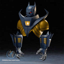 Detective Knightfall Costume 3D Printer STL File 3d model