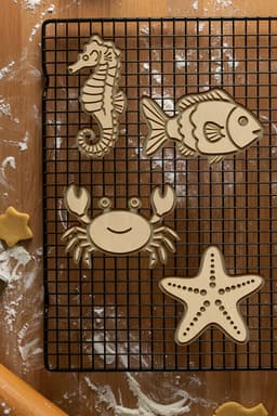 Sea Animal Cookie Cutter, Biscuit Cutter 3d model