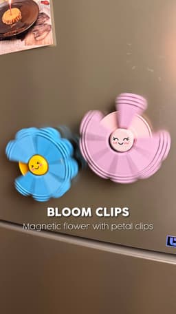 BLOOM CLIPS | MAGNETIC FLOWER WITH PETAL CLIPS 3d model
