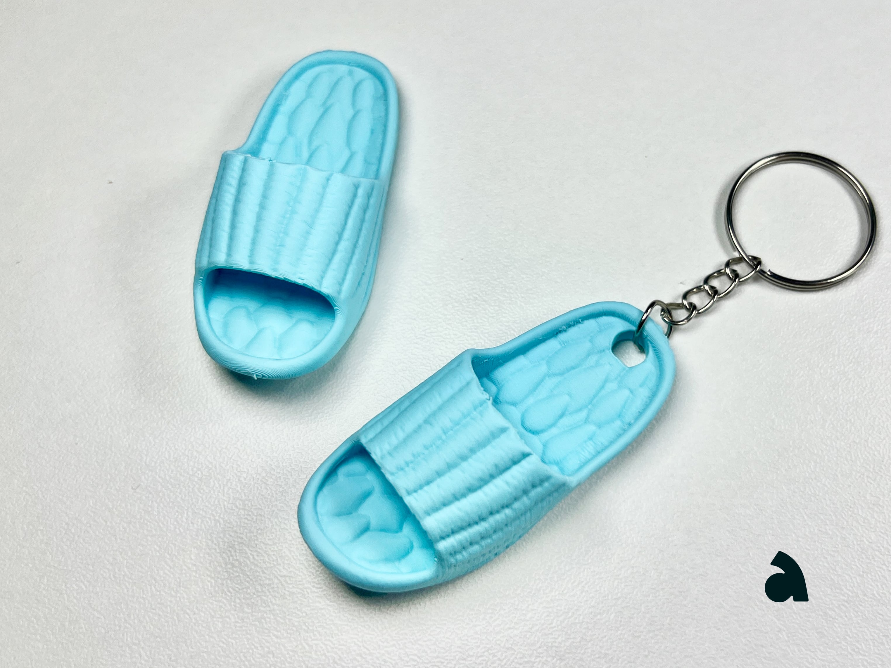 Puffy Slipper Keychain & Fridge Magnets 3d model