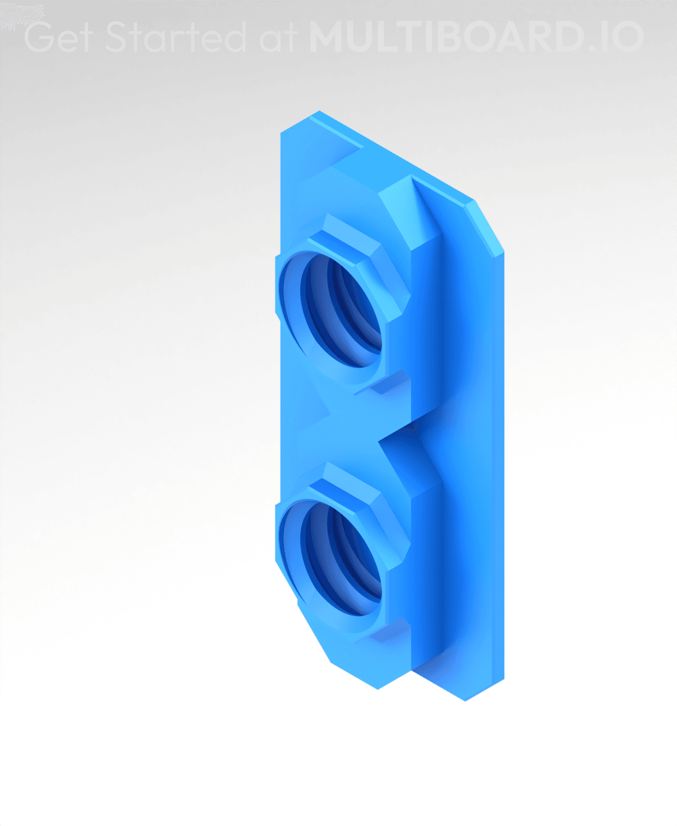 6.25 mm - Dual Bolt-Lock - VHB Tape Mount 3d model