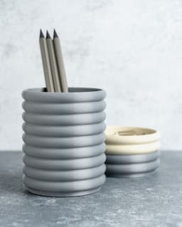 Ribbed Stack Desk Organizer 3d model