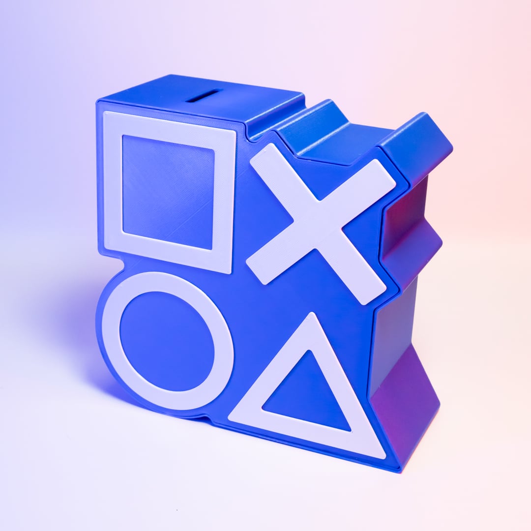Playstation Button - Money Bank 3d model