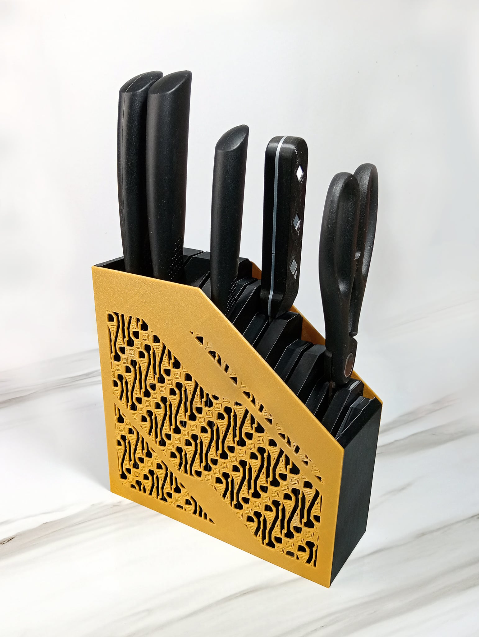 Batik Kitchen Knives Holder 3d model