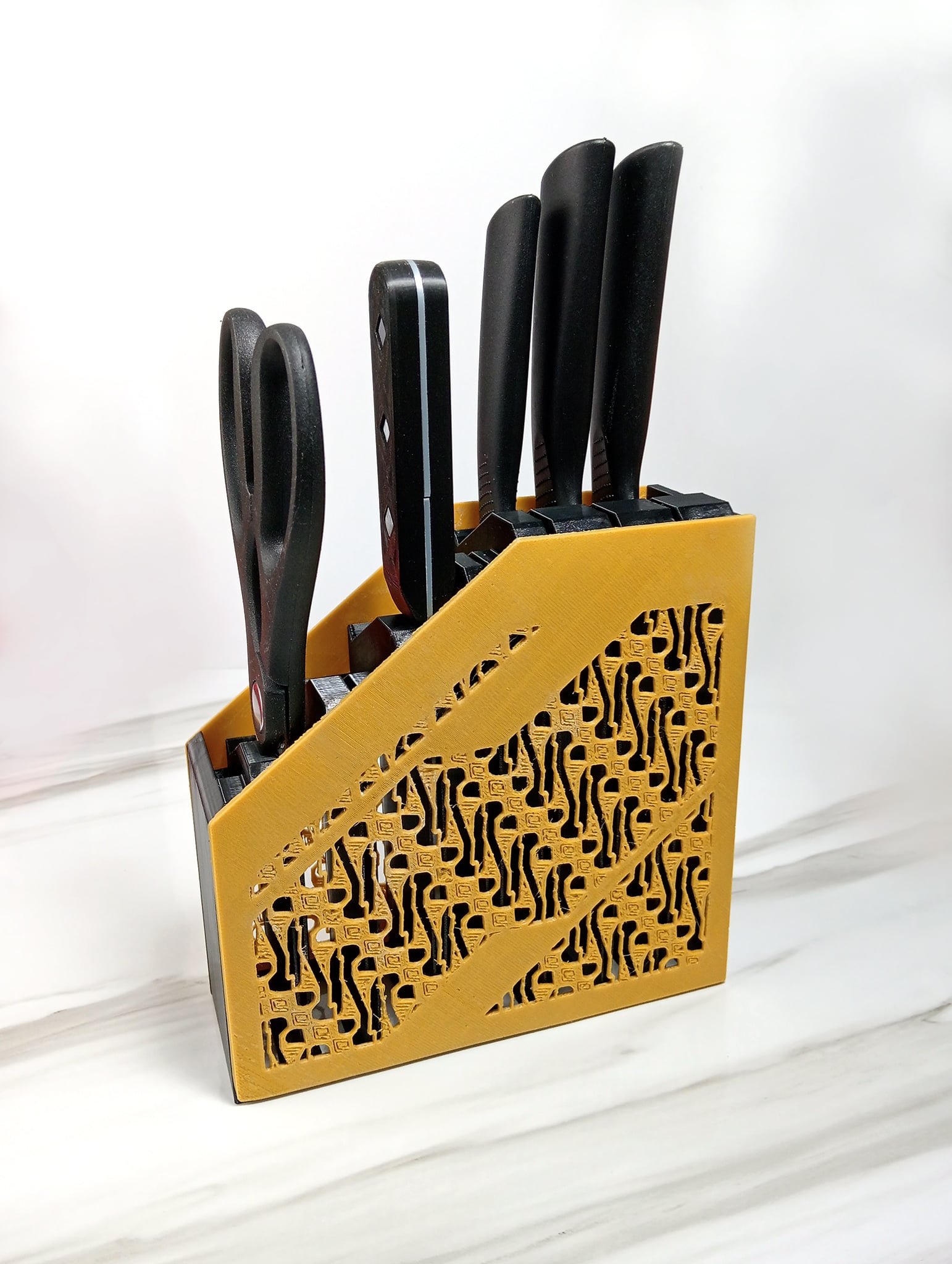 Batik Kitchen Knives Holder 3d model