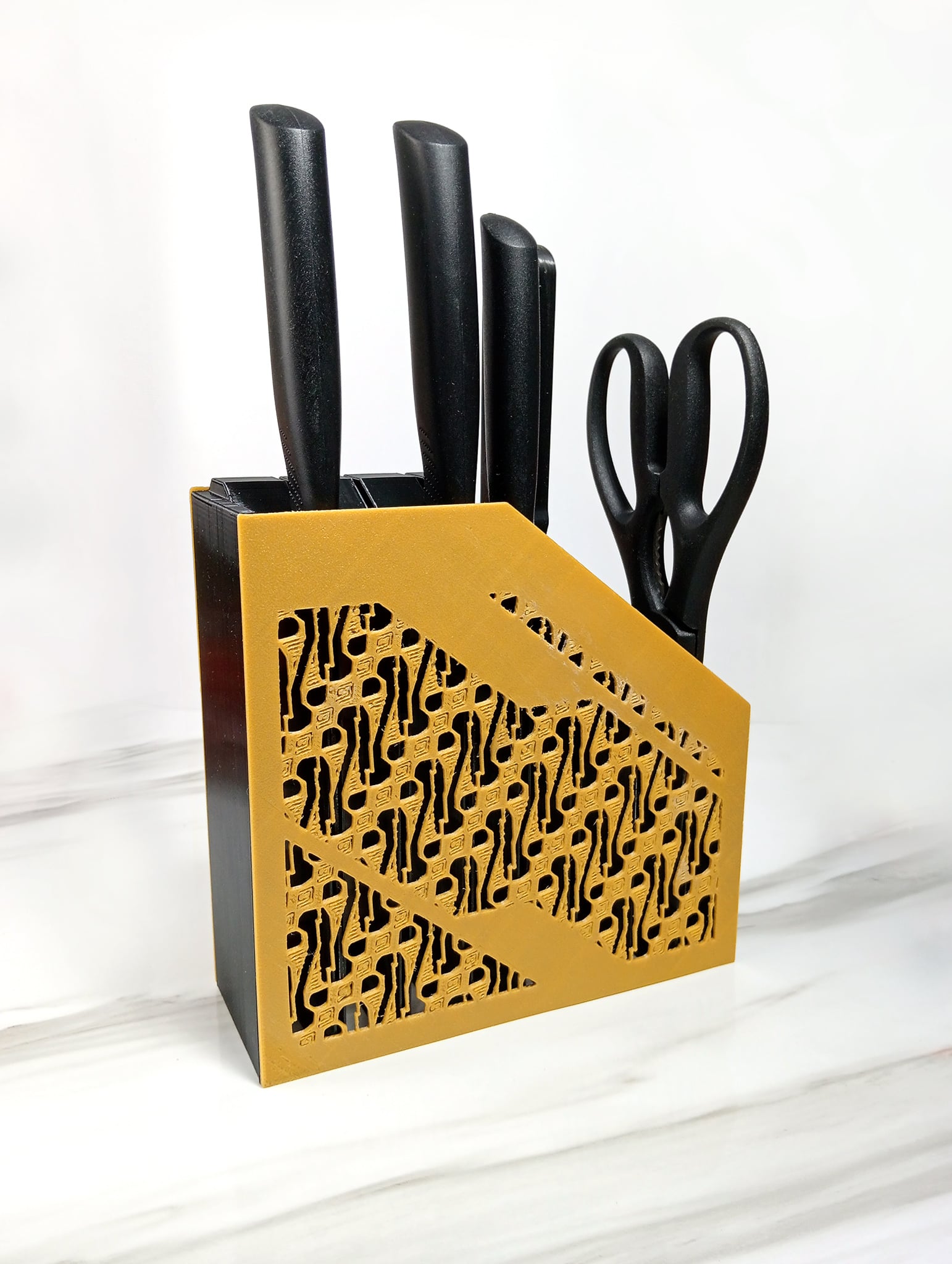 Batik Kitchen Knives Holder 3d model