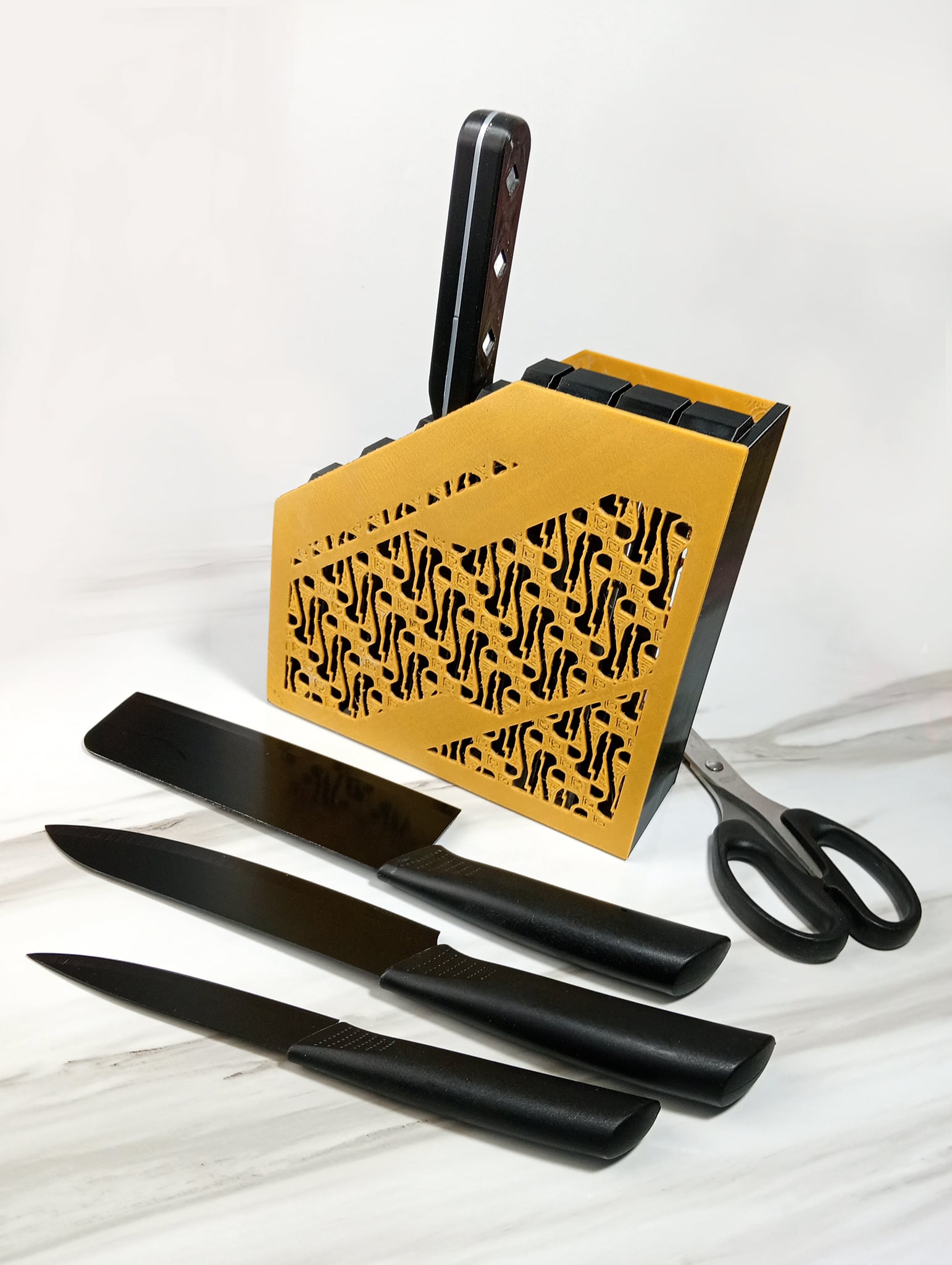 Batik Kitchen Knives Holder 3d model