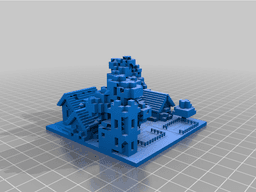 Minecraft Village 3d model