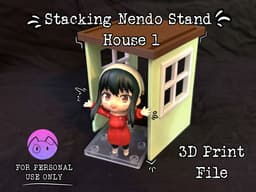 Stacking Nendo Stand - House 1 3d model
