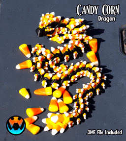 Candy Corn Dragon 3d model
