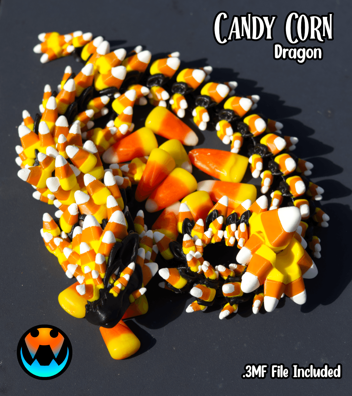 Candy Corn Dragon 3d model