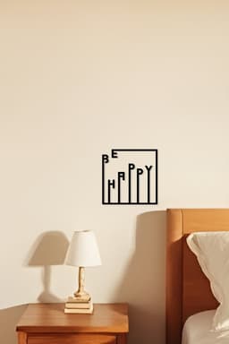 Be Happy Wall Art, Wall Decor, Home Decor 3d model