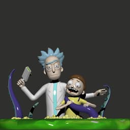 Rick and Morty 3d model