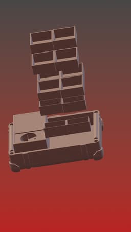 Suitcase for boardgaming or RPG 3d model