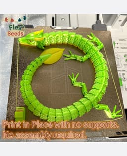 Flexi Leaf Dragon(Print-in-place) 3d model
