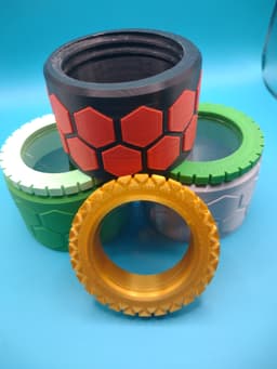 Storage container with see-thru lid 3d model