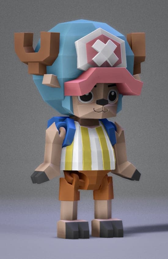 Low Poly Flexi Chopper 3d model