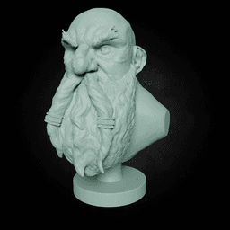 Dwarf head 3d model